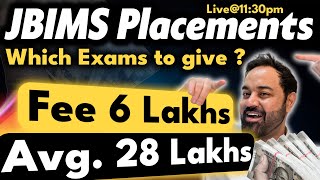 Target JBIMS  Which exams to give  placement report OUT   CET  CAT  CMAT [upl. by Lyreb]