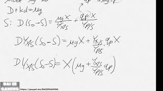 Chemostat Monod Equation Parallel Reactions Biomass and Product Formation [upl. by Brod]