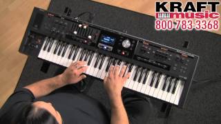 Kraft Music  Roland VCombo VR09 Keyboard Demo with Ed Diaz [upl. by Narcissus]