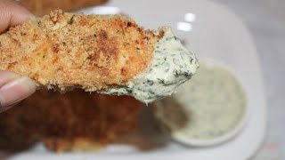 Crispy baked parmesan chicken tenders  Recipes from a small kitchen [upl. by Eilyk]