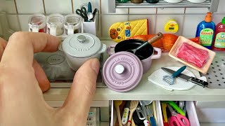 REMENT Mini Kitchen  Beef Rice Bowl  Dollhouse Toy Food Miniature Cooking ASMR [upl. by Adiana474]