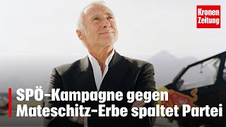 SPÖKampagne gegen MateschitzErbe spaltet Partei  kronetv NEWS [upl. by Nallek]