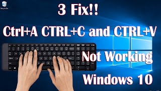 CtrlA CTRLC and CTRLV Not Working in Windows 10 3 fix for laptop and computer [upl. by Thant]