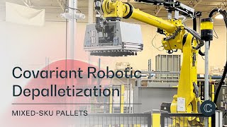 Covariant Robotic Depalletization  MixedSKU Pallets [upl. by Samal]