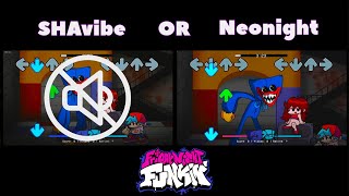 FNF Playtime but Every Turn a Different Cover is Used  Game Neonight vs SHAvibe [upl. by Toma]