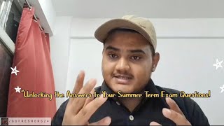 Get all your summer term exam questions answered । Tune in for study tips topic clarifications [upl. by Farand]