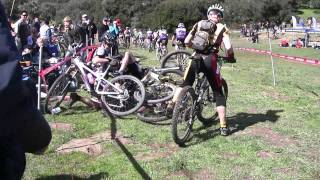 NorCal Bike crash RACE Start EPIC FAIL [upl. by Rothschild488]