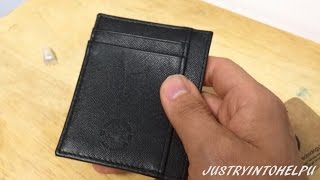 Hayvenhurst Slim Wallet  Minimalist RFID Blocking Wallet for Men [upl. by Nomelif]