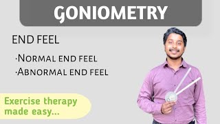 Goniometry part2  End feel  Exercise Therapy  physiotherapy [upl. by Ettenyar]