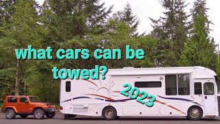 What 2023 Cars can be towed behind an RV Dingy or TOAD whats the difference heres a list [upl. by Leahey]