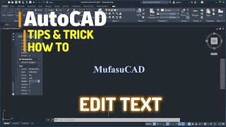 AutoCAD How To Edit Text Tutorial [upl. by Araic]