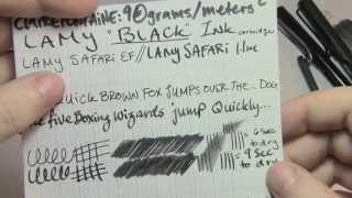 Ink Review Lamy Black Ink [upl. by Bruell]