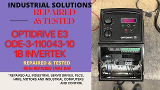 OPTIDRIVE E3 INVERTEK DRIVE ODE3110043101B REPAIRED amp TESTED 110115V 1HP 43A [upl. by Llenrahs]