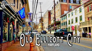 Old Ellicott City Walk 4K  Best Historic Town in MD [upl. by Eneroc566]