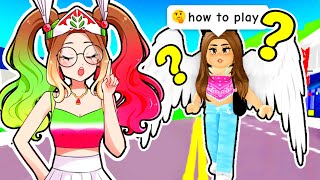 Bella Teaches a BLOXBURG PRO How to play BROOKHAVEN [upl. by Male]