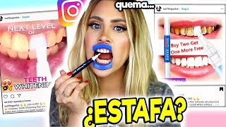 INSTAGRAM Vs REALIDAD PROBAMOS EL BLANQUEADOR DENTAL MÁGICO DE LOS ANUNCIOS ¿ESTAFA [upl. by Anima674]