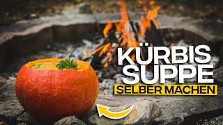 Kürbissuppe einfach selber kochen 🎃🔥 Kürbissuppe Rezept aus dem Dutchoven [upl. by Ralat]