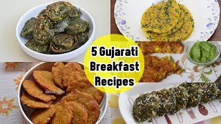 5 Gujarati Breakfast Recipes  ५ गुजराती नाश्ते की रेसिपी  Priya R  Magic of Indian Rasoi [upl. by Geibel64]