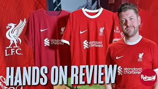 LIVERPOOLS 202324 NIKE HOME SHIRT HANDS ON REVIEW [upl. by Oretna]