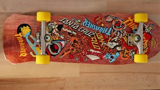 Skateboard completo Old School Santa Cruz 104quot Thrasher Salba Oops [upl. by Westlund]