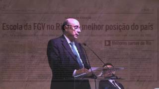 Ministro da Fazenda Henrique Meirelles fala sobre Educação e a Excelência de Ensino da FGVEPGE [upl. by Ahtnamas]