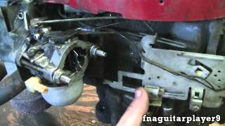 How Throttle and Choke Linkage is Setup on a Briggs 2 piece Carburetor NEW ENGINE [upl. by Narahs]