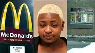 Hoodrat shoots up McDonalds drive through because they forgot her bacon [upl. by Grochow]