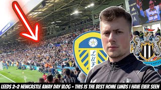 Leeds 22 Newcastle  INSANE SCENES as fans FIGHT AMONGST THEMSELVES [upl. by Wilburn80]