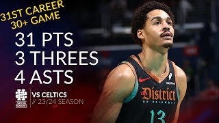 Jordan Poole 31 pts 3 threes 4 asts vs Celtics 2324 season [upl. by Seleta]