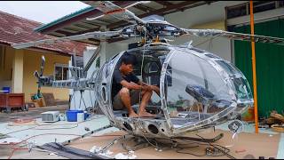 Man Builds Amazing FullSize HELICOPTER  Start to Finish DIY by Dodoan123 [upl. by Natala]