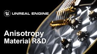 Unreal Engine 425  Anisotropy Material RampD [upl. by Nnylyoj580]