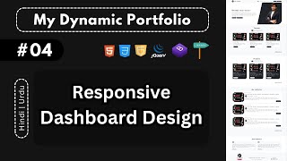 Responsive Dashboard Analytics amp Reporting  Build Portfolio Website Html CSS JavaScript Bootstrap [upl. by Matta]