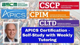 APICS Certification Programs  Self StudyTutoring [upl. by Adieren]