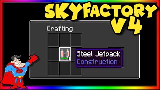 Skyfactory V4 Bedrock Addon quot Minecraft Lets Play Ep6 Jetpack TIME quot [upl. by Ardehs]