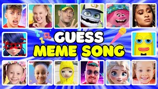 Guess The Meme amp The SingerKing Ferran Cali Sade Jojo Siwa Diana Like Nastya [upl. by Bihas]