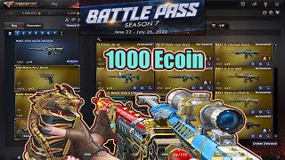 CFPH Battle Pass Season 7 Spent 1000 Ecoin Preview  Crossfire Philippines 30 update 6222022 [upl. by Buerger445]