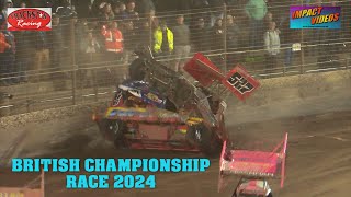 BriSCA F2 Stock Cars 2024 British Championship Race Kings Lynn [upl. by Cadmann]