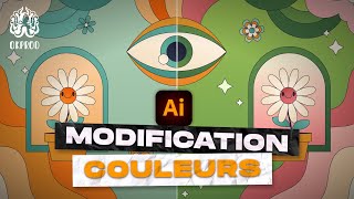 Astuce Illustrator  Changer la couleur dune illustration [upl. by Nimref]