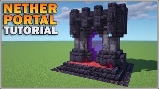 How To Build a Nether Portal in Minecraft 116 Nether Update [upl. by Sliwa]