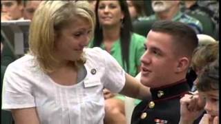 Marine surprises sister during graduation [upl. by Nuahsad919]