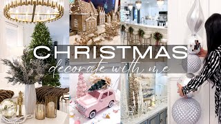 CHRISTMAS DECORATE WITH ME  Christmas Decorating Ideas  Christmas Decor Ideas [upl. by Ltney]