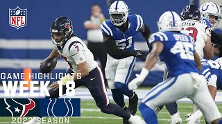 Houston Texans vs Indianapolis Colts  2023 Week 18 Game Highlights [upl. by Terr569]