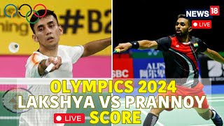 Paris Olympics 2024 Live  HS Prannoy Vs Lakshya Sen Scoreboard Live  Badminton Knockout Match Live [upl. by Ethelinda597]