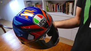 UNBOXING AGV CORSA R REPLICA  MILLER 2018 [upl. by Annaohj661]