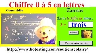 Ecrire les chiffres en lettres  activités exercices maternelle maths [upl. by Anahsor987]