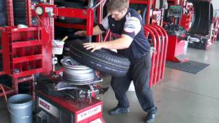 Fastest tire changer at discount tire worldwide [upl. by Klenk291]