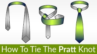 How To Tie The Pratt Knot  Tie Knot Thats Been Used For 100 Years  Tying Necktie Tutorial [upl. by Ricoriki]