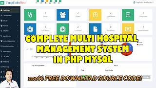 Complete Multi Hospital Management System in PHP MySQL  Free Source Code Download [upl. by Nythsa]