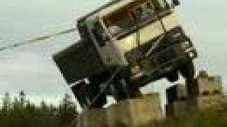 Volvo truck rollover test 1 [upl. by Ranna]