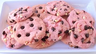 How To Make Strawberry Cookies  Simply Bakings [upl. by Namron]